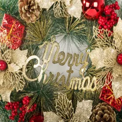 Świąteczny wianek dekoracja ozdoba na drzwi ścianę boże narodzenie-5907451366578