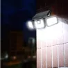 Lampa ścienna solarna COB-100LED z czujnikiem ruchu i zmierzchu