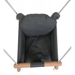 Huśtawka dla dziecka kubełkowa drewniana miękki materiał bujak-5907451352670