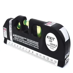 Poziomica laserowa precyzyjna z miarką 2.5m miara laser 3 tryby led-5907451371923