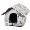 Domek buda dla psa i kota rozmiar M z wkładką 33x32.5x28.5cm Paris-5907451313572