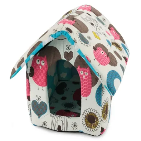 Domek buda dla psa i kota rozmiar L z wkładką 38x35x33cm w koła-5907451313527