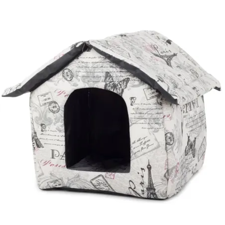 Domek buda dla psa i kota rozmiar L z wkładką 38x35x33cm Paris-5907451313534