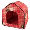 Buda domek dla psa i kota rozmiar XL z wkładką 36x37x32cm czerwona-5907451313480