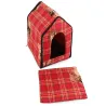 Buda domek dla psa i kota rozmiar XL z wkładką 36x37x32cm czerwona-5907451313480
