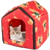Buda domek dla psa lub kota rozmiar L z wkładką 30x32x36cm czerwona-5907451320600