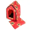 Buda domek dla psa lub kota rozmiar L z wkładką 30x32x36cm czerwona-5907451320600