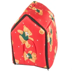 Buda domek dla psa lub kota rozmiar L z wkładką 30x32x36cm czerwona-5907451320600