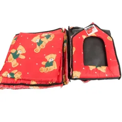 Buda domek dla psa lub kota rozmiar L z wkładką 30x32x36cm czerwona-5907451320600