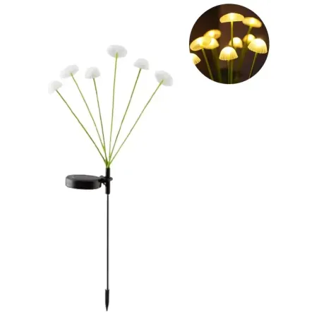 2x grzybki meduzy solarne 6 małych kołyszących się na wietrze ozdób-