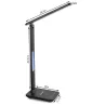 Lampka biurkowa led szkolna usb zegar ładowarka indukcyjna QI usb-5907451331040