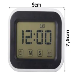 Zegar elektroniczny cyfrowy budzik lcd alarm wyświetlacz alarm stojący-5907451361535
