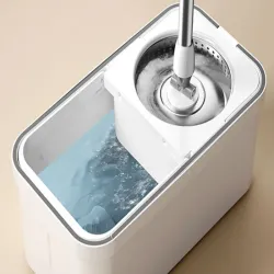 Mop obrotowy rotacyjny 360 spin turbo wiadro zestaw 2x mikrofibra-5907451351604