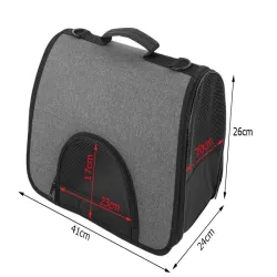 Torba transportowa 41x26x24cm transporter dla psa kota duży z siatką-5907451347164