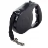 Smycz automatyczna z funkcją blokady taśmowa 5m 15kg kolor czarny-5907451314289