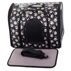 Torba transportowa transporter nosidło dla psa kota 49x29x32cm czarna-5907451313954
