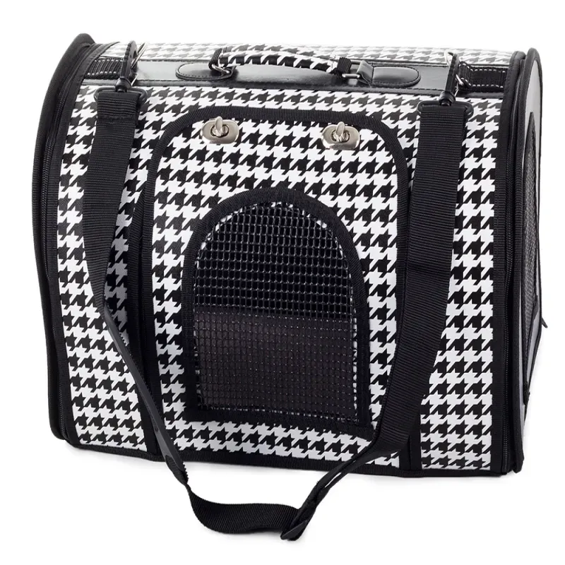 Torba transportowa transporter dla psa kota 44x25,5x26cm w kratkę-5907451313923