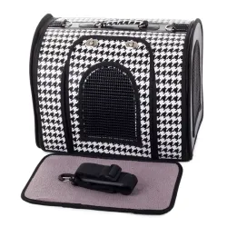 Torba transportowa transporter dla psa kota 44x25,5x26cm w kratkę-5907451313923