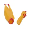 Gumowy kurczak 31cm piszcząca zabawka dla psa gryzak rzutka-5907451309773