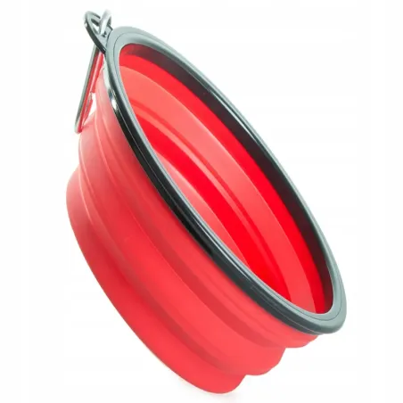 Składana miska 0,8l turystyczna dla psa silikonowa z karabińczykiem-5907451371978