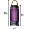 Lampa na komary owadobójcza uv wisząca akumulatorowa 2 tryby z lampką-5907451373408