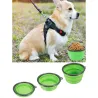 Miska silikonowa 0.4L dla psa składana turystyczna z karabińczykiem-5907451371961