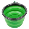 Miska silikonowa 0.4L dla psa składana turystyczna z karabińczykiem-5907451371961