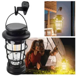 Lampa solarna kempingowa latarnia ogrodowa usb czujnik ruchu zmierzchu-5907451374504