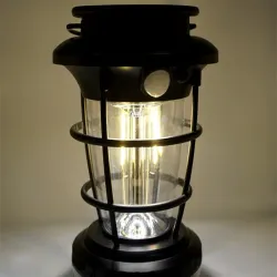 Lampa solarna kempingowa latarnia ogrodowa usb czujnik ruchu zmierzchu-5907451374504