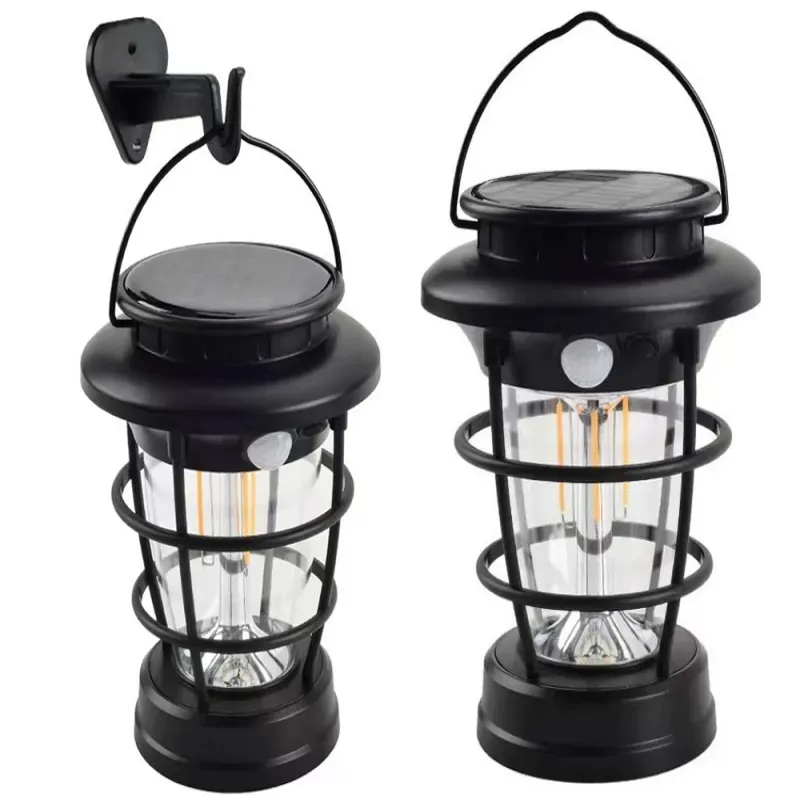 Lampa solarna kempingowa latarnia ogrodowa usb czujnik ruchu zmierzchu-5907451374504