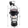 Lampa solarna kempingowa latarnia ogrodowa usb czujnik ruchu zmierzchu-5907451374504