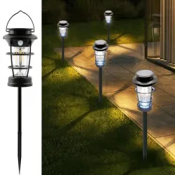 Lampa solarna wbijana latarnia ogrodowa led usb czujnikiem ruchu-5907451374498