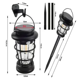 Lampa solarna wbijana latarnia ogrodowa led usb czujnikiem ruchu-5907451374498