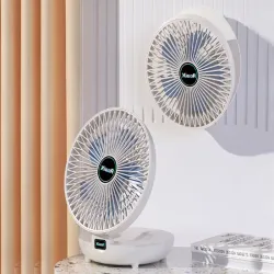 Wentylator biurkowy wiatrak składany bezprzewodowy klips stojący-5907451372432