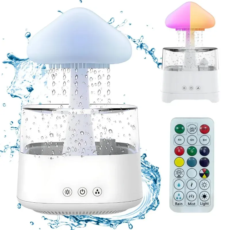 Nawilżacz powietrza dyfuzor zapachowy lampka led rgb pilot usb-5907451375297