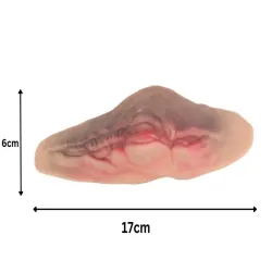 Sztuczna rana podcięte gardło z 10ml sztucznej krwi na halloween-5907451362914