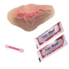 Sztuczna rana podcięte gardło z 10ml sztucznej krwi na halloween-5907451362914