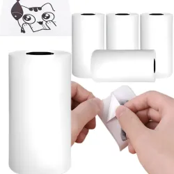 5 rolek papier termiczny wkład do mini drukarki termicznej drukuś 55mm-5907451375051