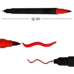 Zestaw pisaków mazaków flamastrów 100 kolorów akwarelowe dwustronne-5907451376430