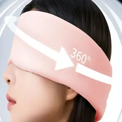 Opaska na oczy do spania wygodny sen podróżna 2 strony ciepła zimna-5907451364345