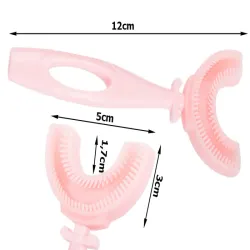 Szczoteczka do zębów manualna silikonowa dla dzieci litera u 360-5907451357590