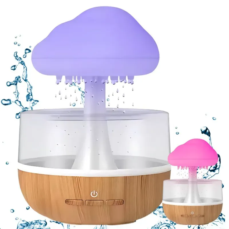 Nawilżacz powietrza chmurka dyfuzor kolorowa lampka led aromaterapia-5907451372548
