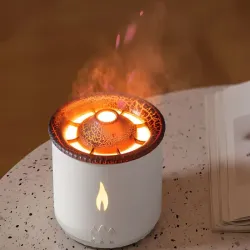 Nawilżacz powietrza dyfuzor z led rgb wulkan mgiełka zapachowa ogień wybuch-5907451373965
