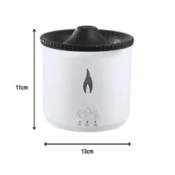 Nawilżacz powietrza dyfuzor z led rgb wulkan mgiełka zapachowa ogień wybuch-5907451373965