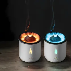 Nawilżacz powietrza dyfuzor z led rgb wulkan mgiełka zapachowa ogień wybuch-5907451373965