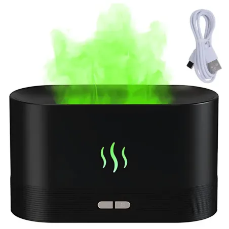 Nawilżacz powietrza ogień dyfuzor z led rgb kominek mgiełka zapachowa-5907451375280
