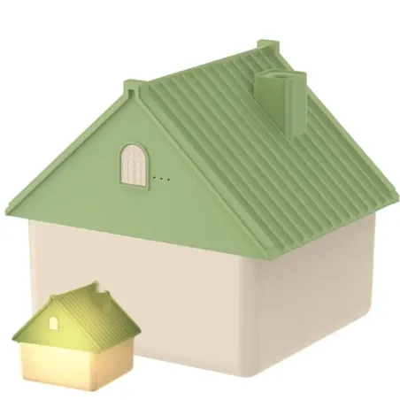Nawilżacz dyfuzor powietrza aromaterapia jonizator domek usb duży 1l-5907451364444
