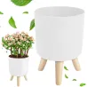 Donica 140mm doniczka kwietnik stojący na nóżkach do domu ogrodowa-5907451375495