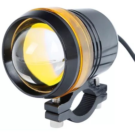 Halogen motocyklowy U3 z pomarańczowym ringiem LED-