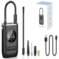 Pompka akumulatorowa do roweru samochodu kompresor elektryczny 10 bar-5907451372531